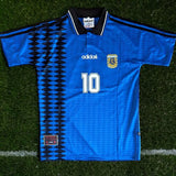 Maradona Argentina1994 World Cup away KIT – Authentic quality Gorilla fits