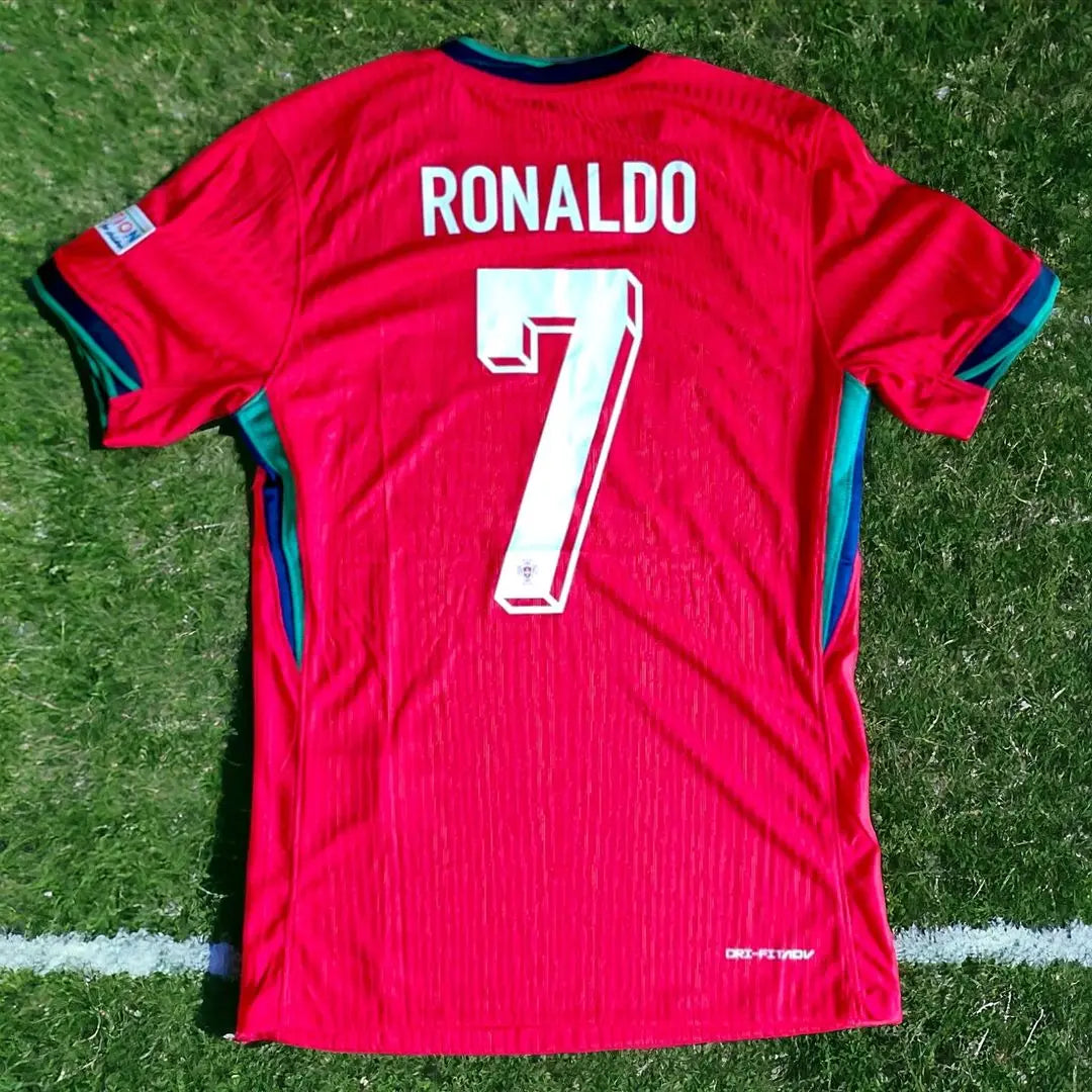 Portugal Ronaldo EURO 2024 HOME and Away  KIT – Authentic quality PLAYER VERSION (patch included) Gorilla fits