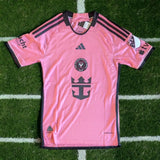 24/25 Inter Miami Adult Football/Soccer Jersey Messi #10 - Pink/Black Gorilla fits