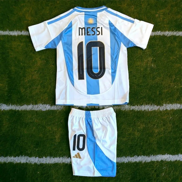 New 24/25. Baby/Kids Argentine kids Soccer/football Jersey and Shorts Set, Messi #10. Gorilla fits