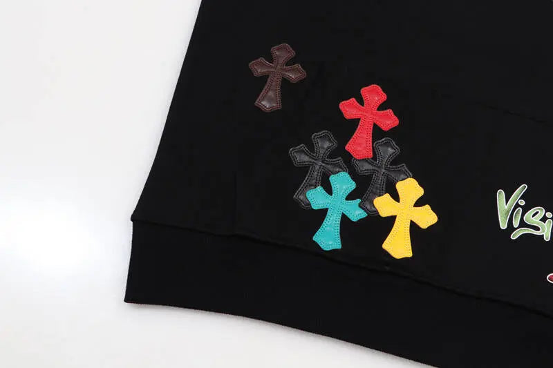 CHROME HEARTS  Cross Print Hoodie Gorilla Fits