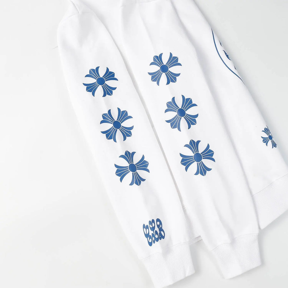 CHROME HEARTS Horseshoe Hoodie White Gorilla Fits