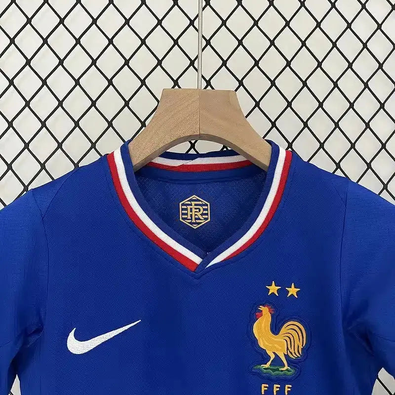 Mbappe France Euro 2024 HOME and Away  KIT – Authentic quality for Kids Gorilla fits