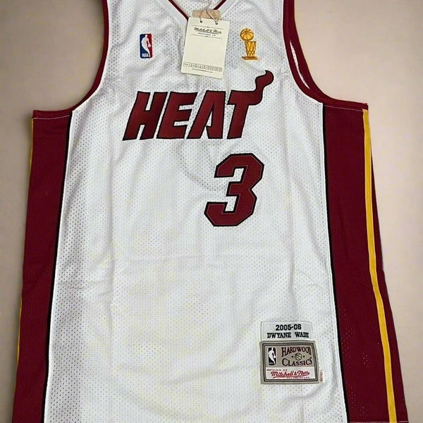 Miami heat Dwyane Wade 3 Jersey - Swingman - White & Blue Options/ nba jersey.Adult Men size. Embroidered. (Copy) Gorilla fits