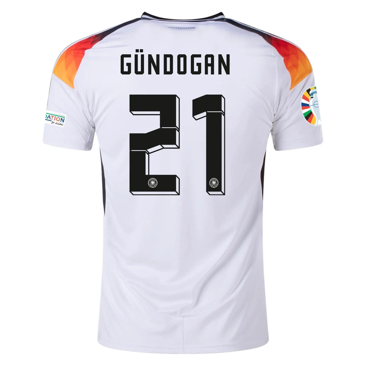 Germany İLKAY GÜNDOĞAN EURO 2024 HOME and Away  KIT – Authentic quality PLAYER VERSION (patch included) Gorilla fits