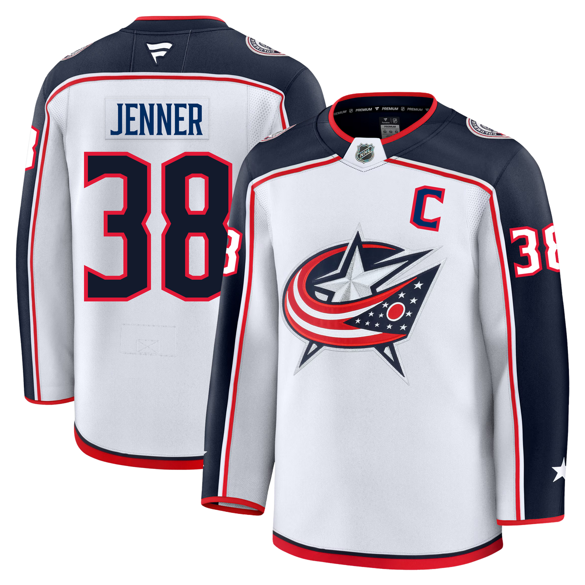 Boone Jenner Columbus Blue Jackets Fanatics Premium Away Jersey Gorilla Fits