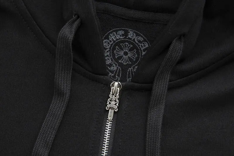 CHROME HEARTS classic Horseshoe ZIP-UP Hoodie Gorilla Fits