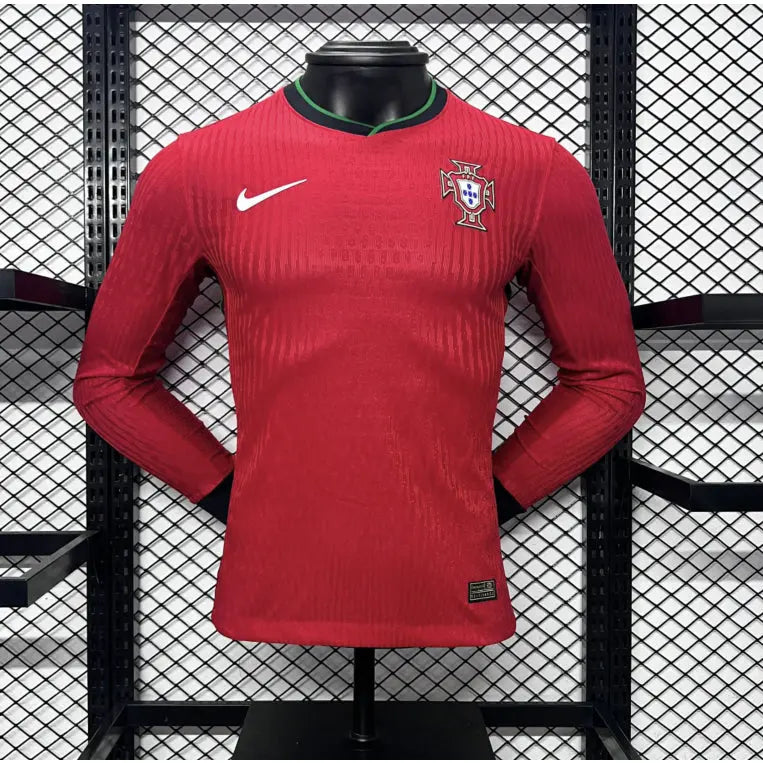 Portugal Ronaldo EURO 2024 HOME and Away  KIT – Authentic quality PLAYER VERSION (patch included) Gorilla fits