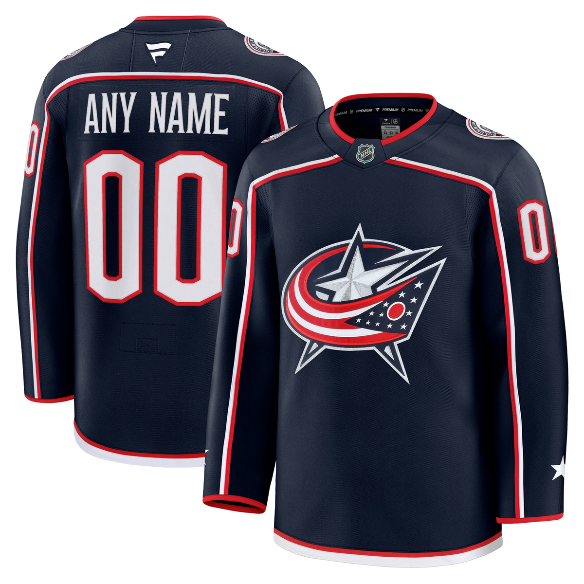 Customizable Columbus Blue Jackets 2024 Fanatics Premium Official NHL HOME Jersey Gorilla Fits