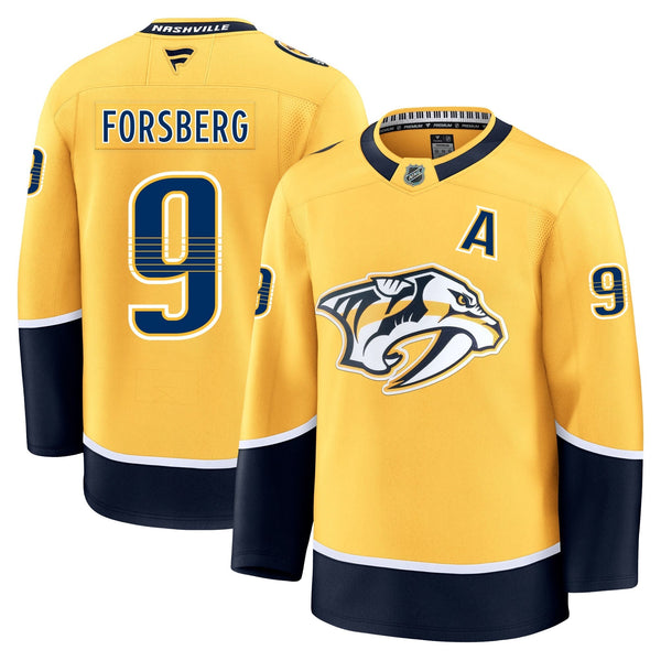 Filip Forsberg Nashville Predators Fanatics Premium Home Jersey Gorilla Fits