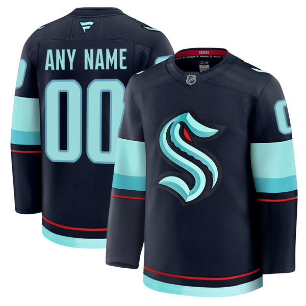 Customizable Seattle Kraken 2024 Fanatics Premium Official NHL HOME Jersey Gorilla Fits