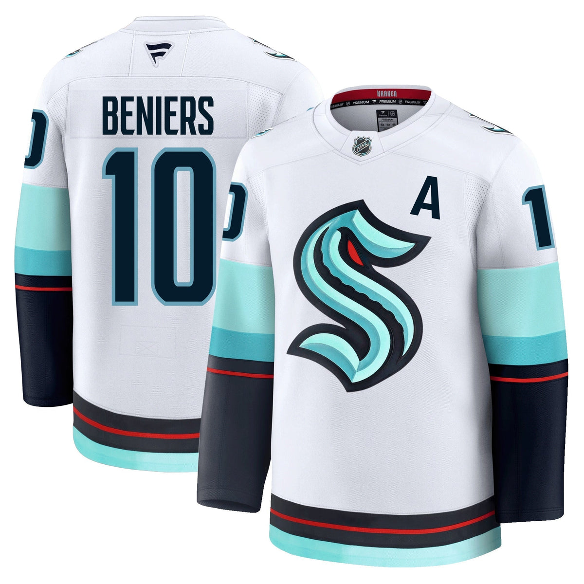 Matty Beniers Seattle Kraken Fanatics Premium Away Jersey Gorilla Fits