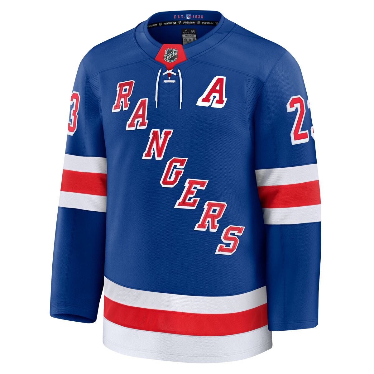 Adam Fox New York Rangers Fanatics Premium Home Jersey Gorilla Fits