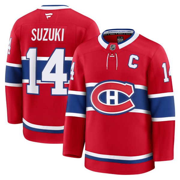 Nick Suzuki Montreal Canadiens Fanatics Premium Home Jersey Gorilla Fits
