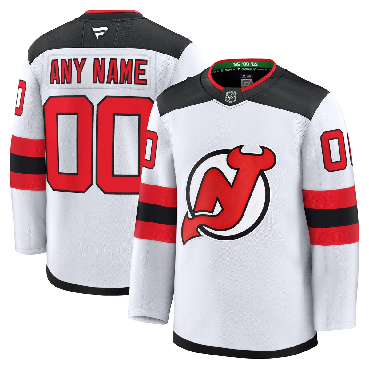 Customizable New Jersey Devils 2024 Fanatics Premium Official NHL AWAY Jersey Gorilla Fits