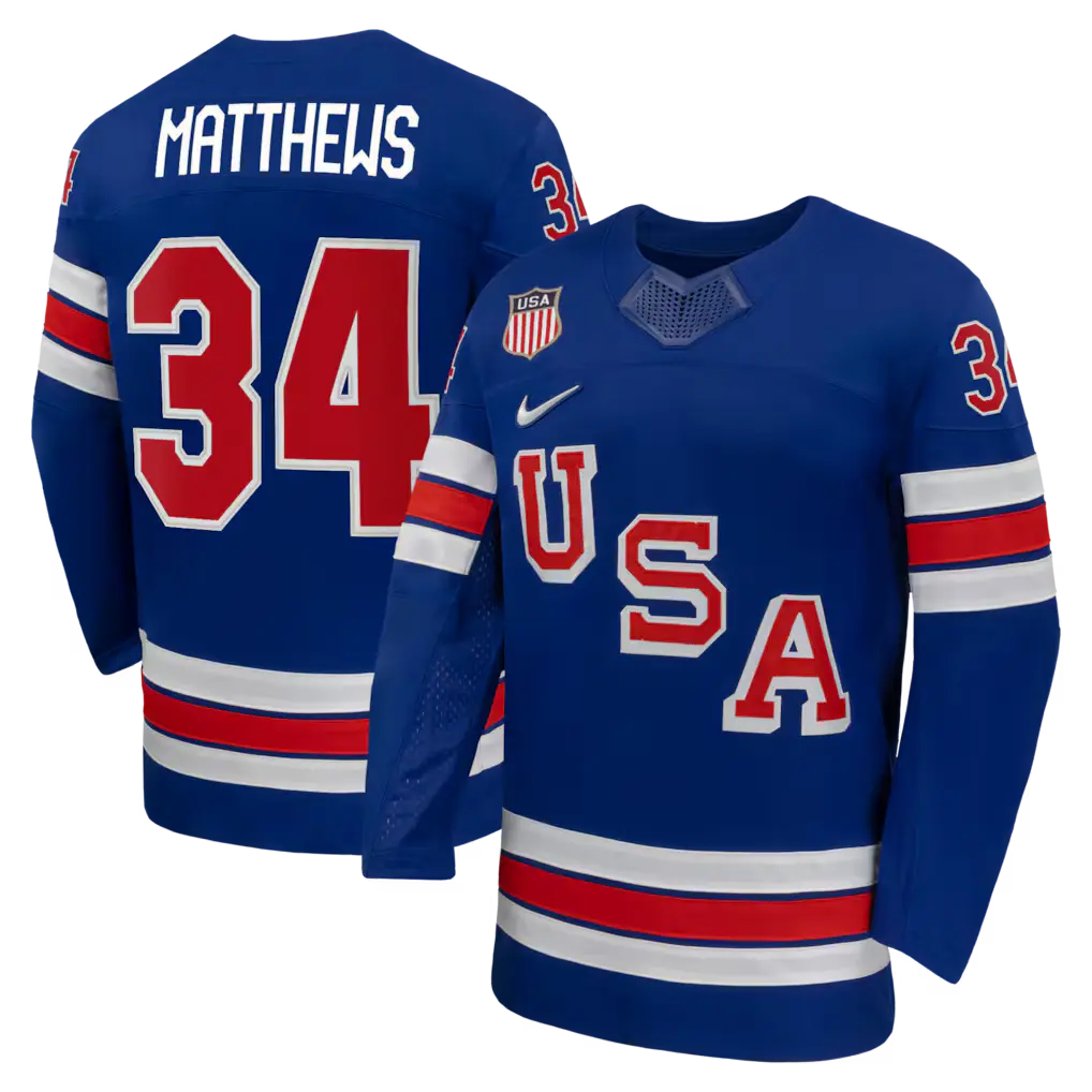 Hockey USA X Nike 2026 Olympics White/Blue Jersey