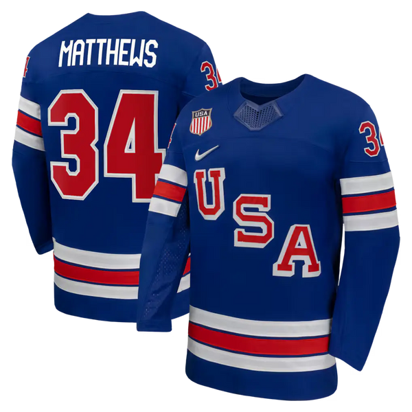 Hockey USA X Nike 2026 Olympics White/Blue Jersey