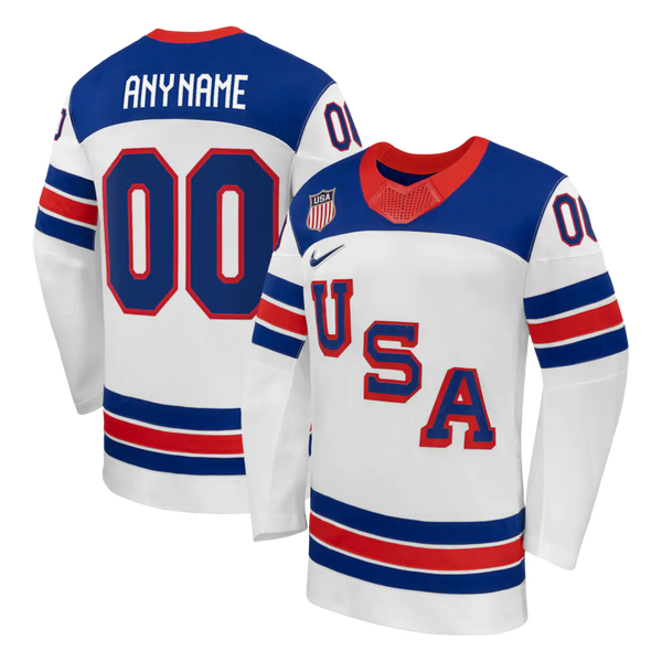 Hockey USA X Nike 2026 Olympics White/Blue Jersey