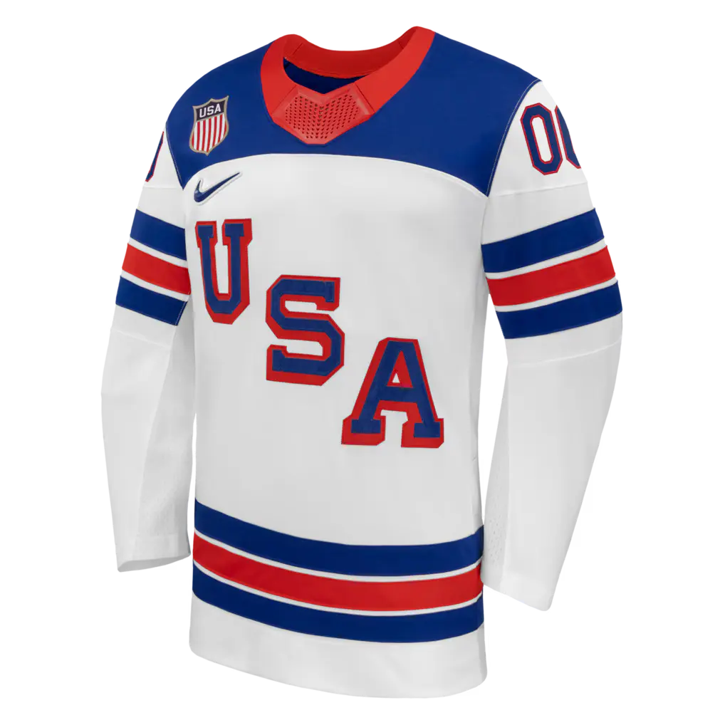 Hockey USA X Nike 2026 Olympics White/Blue Jersey