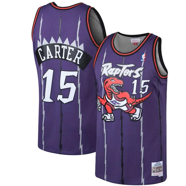 Vince carter #15 NBA Toronto raptors jerseyPurpleAdultembroidered