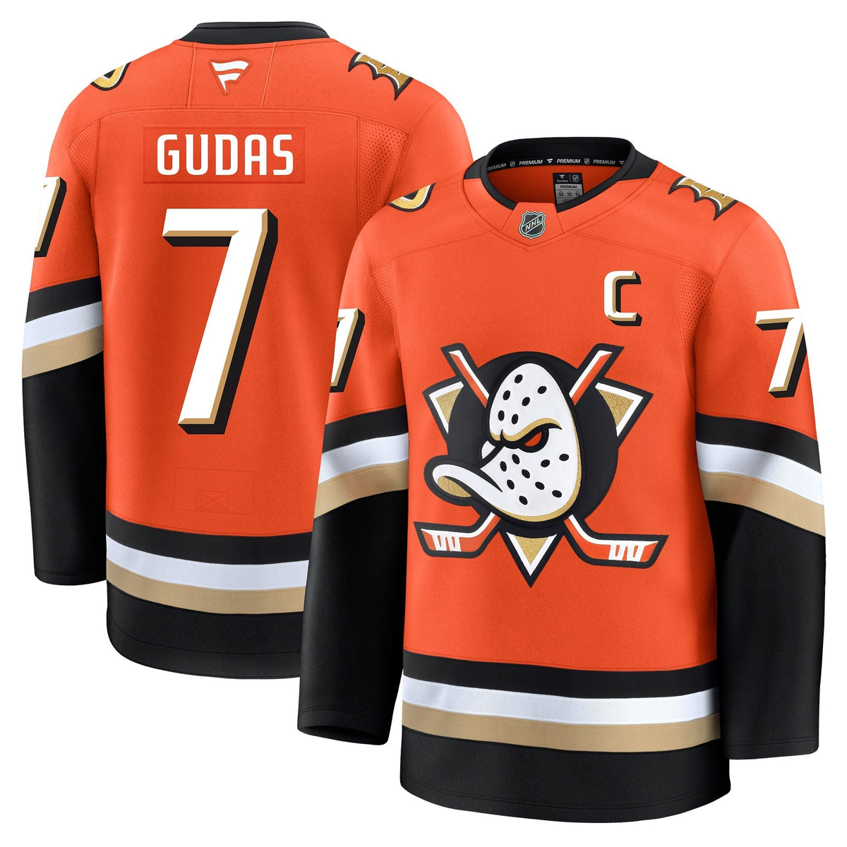 Radko Gudas Anaheim Ducks Fanatics Premium Home Jersey Gorilla Fits
