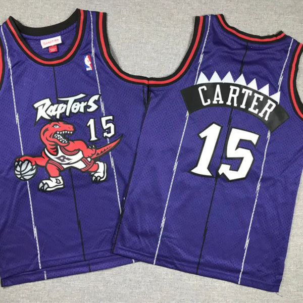 Vince carter #15 NBA- Toronto raptors jersey-Purple-Adult-embroidered Gorilla fits