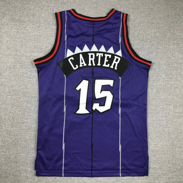 Vince carter #15 NBA- Toronto raptors jersey-Purple-Adult-embroidered Gorilla fits