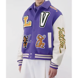 Embroidered LV LETTERMAN Varsity Jacket Gorilla fits