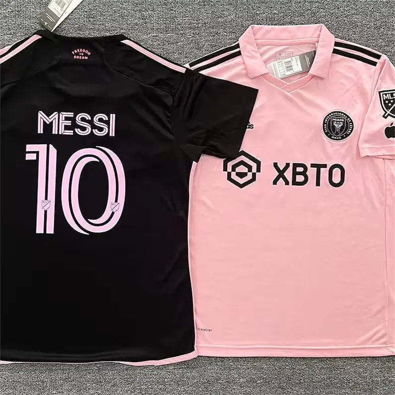 Inter Miami Adult and kids Soccer Jersey and Shorts Set, Messi #10/ custom name -- MLS--Fast shipping- Same week shipping!