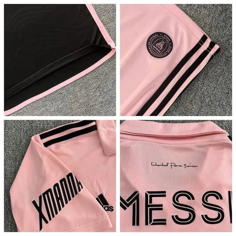 Inter Miami Adult and kids Soccer Jersey and Shorts Set, Messi #10/ custom name -- MLS--Fast shipping- Same week shipping!