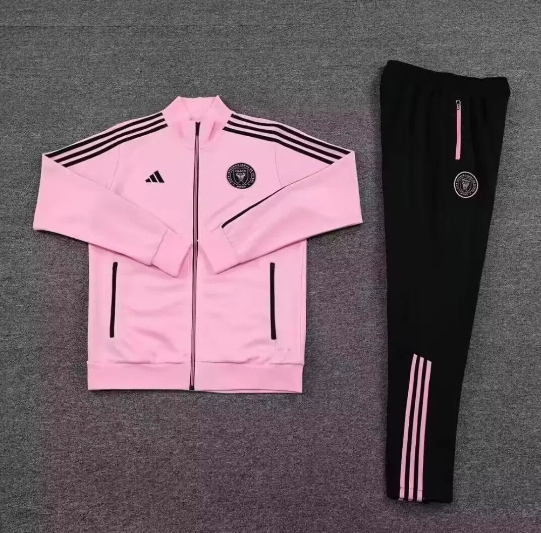 Men's IN Miami FC adida Black On-Field Anthem Full-Zip Jacket includes Training Pants (Full set).Adult Men Size.