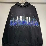 Black/White Amiri Hoodies, Letter Print AMIRI Sweatshirt, Vintage Amiri glitter, oversized AMIRI Hoodie, AMIRI Hoodie, Amiri T-Shirt Gift.