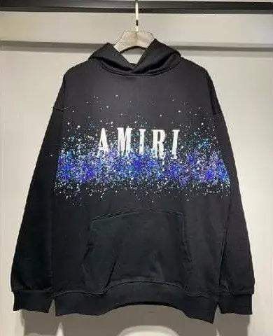 Black/White Amiri Hoodies, Letter Print AMIRI Sweatshirt, Vintage Amiri glitter, oversized AMIRI Hoodie, AMIRI Hoodie, Amiri T-Shirt Gift.