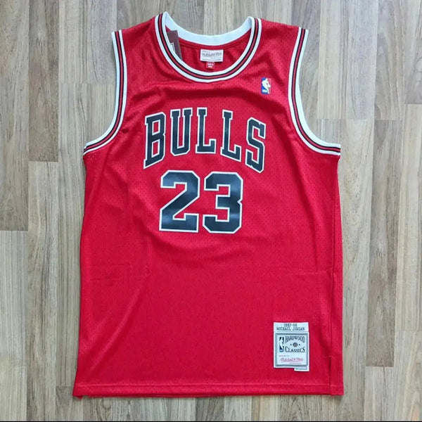 All MICHAEL JORDAN NBA Chicago Bulls Jersey - M and N stitched Edition - White & Red Options/ nba jersey.Adult Men size.